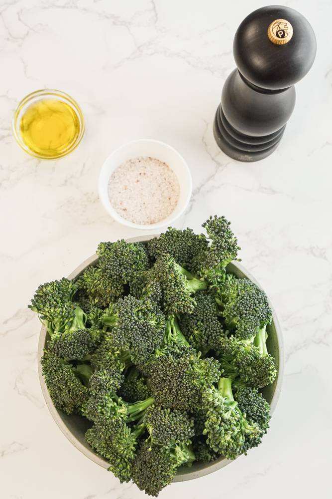 broccoli in bowl for recipe