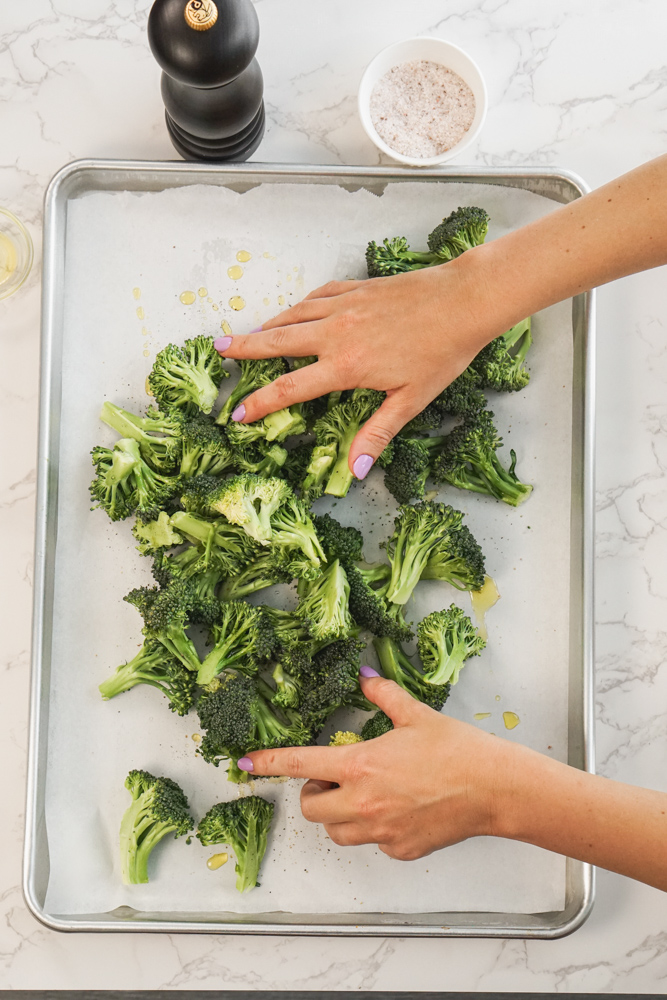 broccoli in baking dish