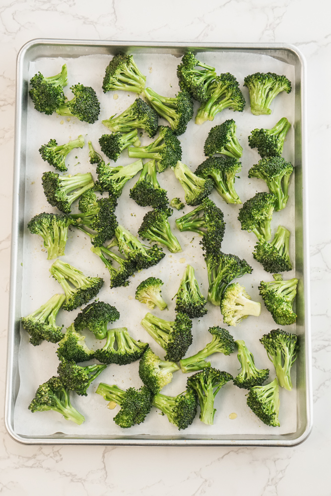 broccoli in baking dish