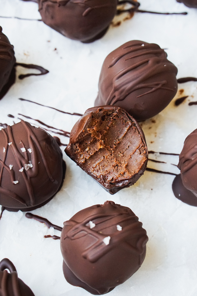 chocolate chickpea truffles